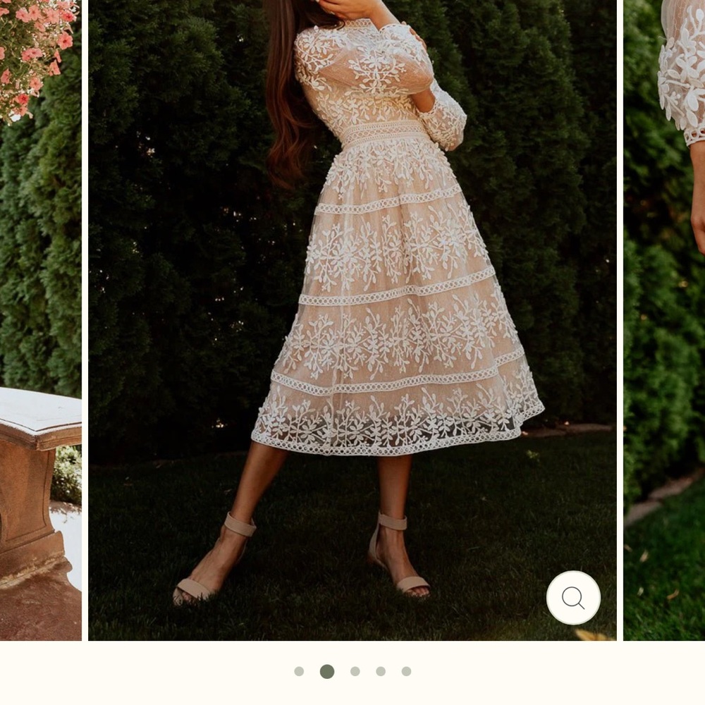 Ivy City Sicily Midi Long Sleeve Dress